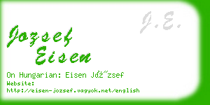 jozsef eisen business card